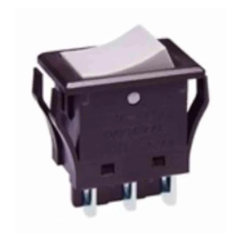 NKK Switches DPST On-On On-On Grey Polyamide Panel Mount Rocker Switch JWM22RHA