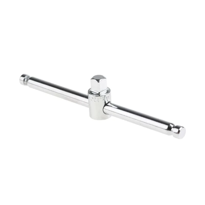 Facom 1/4 in Square Sliding T-Handle Socket, Chrome Finish, Steel Material, 115mm Overall Length R.120A