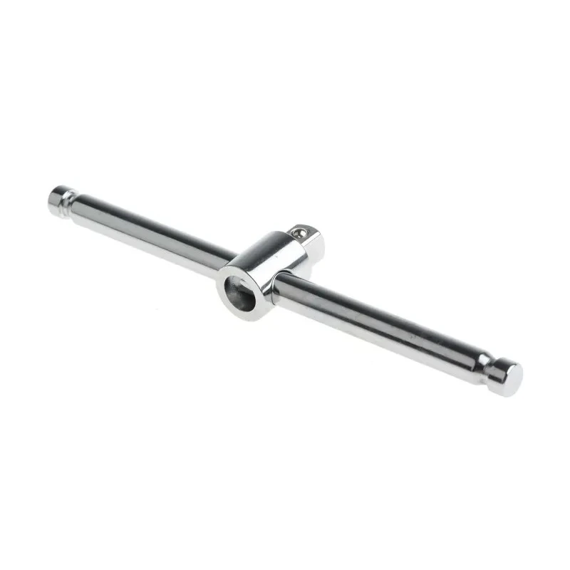 Facom 1/4 in Square Sliding T-Handle Socket, Chrome Finish, Steel Material, 115mm Overall Length R.120A