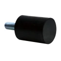 RS PRO Circular M3 x 6 Anti-Vibration Mount Male Buffer Foot with 2.4 kg Compression, 8 mm OD, 8 mm H 196-1356