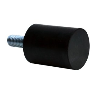 RS PRO Circular M3 x 6 Anti-Vibration Mount Male Buffer Foot with 2.4 kg Compression, 8 mm OD, 8 mm H 196-1356