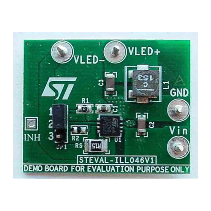 STMicroelectronics LED Driver Evaluation Board with ST1CC40 3 A DC Constant Current 850 kHz Switching STEVAL-ILL046V1