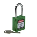 RS PRO Green 1-Lock Safety Lockout Nylon and Steel Shackle Diameter 6.35 mm Model 196-3754