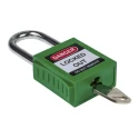 RS PRO Green 1-Lock Safety Lockout Nylon and Steel Shackle Diameter 6.35 mm Model 196-3754