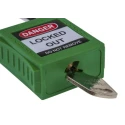 RS PRO Green 1-Lock Safety Lockout Nylon and Steel Shackle Diameter 6.35 mm Model 196-3754