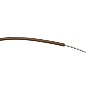 RS PRO Brown Single Core Hook Up Wire 23 AWG 1/0.6 mm Core Strands 100 m Polyvinyl Chloride 196-4300