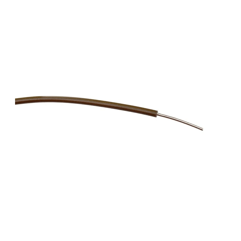 RS PRO Brown Single Core Hook Up Wire 23 AWG 1/0.6 mm Core Strands 100 m Polyvinyl Chloride 196-4300