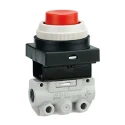 SMC Twist Selector (2 Position) Pneumatic Manual Control Valve VM Series R 1/8, 1 MPa, 144 L/min VM120-01-34BA