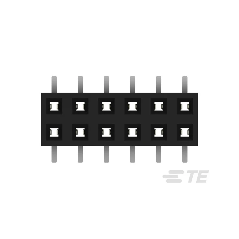 TE Connectivity AMPMODU Series Straight Surface PCB Socket, 12-Contact, 2 Row, 2 mm Pitch Solder 1-2314844-2