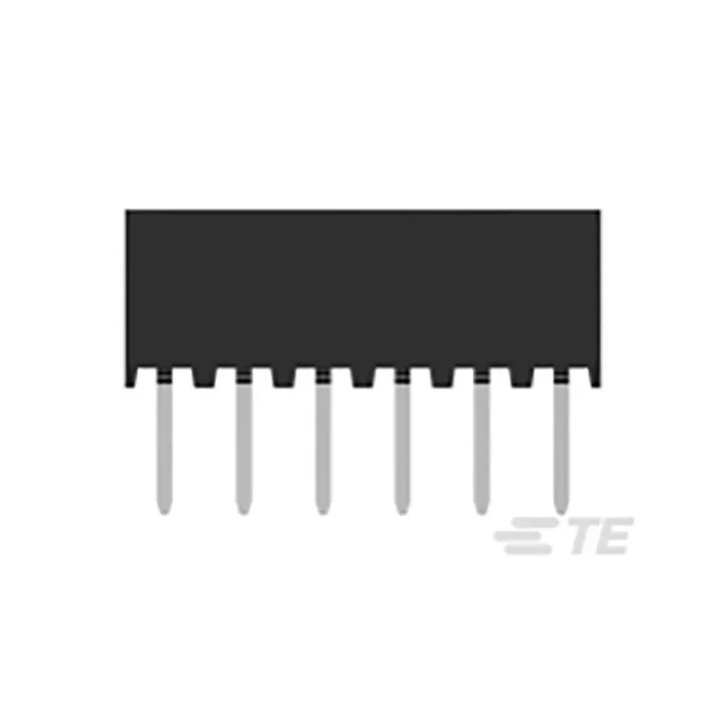 TE Connectivity AMPMODU Series Straight Through Hole PCB Socket, 6-Contact, 1 Row, 2 mm Pitch, 12A, 650V, Solder 2314876-6