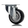 RS PRO Swivel Castor with Rubber Wheel, 150 kg Load Capacity, 100 mm Diameter, Aluminium Hub, Ball Bearing 196-4999