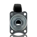 RS PRO Swivel Castor with Rubber Wheel, 150 kg Load Capacity, 100 mm Diameter, Aluminium Hub, Ball Bearing 196-4999