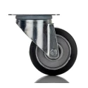 RS PRO Swivel Castor with Rubber Wheel, 150 kg Load Capacity, 100 mm Diameter, Aluminium Hub, Ball Bearing 196-4999