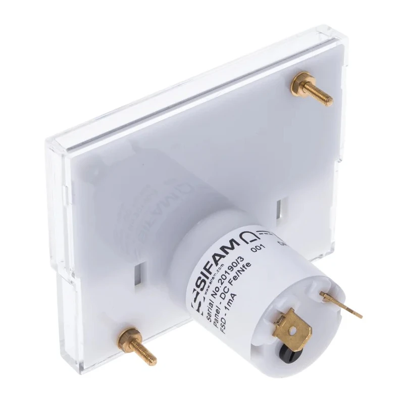Sifam Tinsley Analogue Panel Ammeter 25 A AC/DC, 32.3 mm x 73.7 mm, ±1.5 % Taut Band Centre Magnet Movement IS 11003