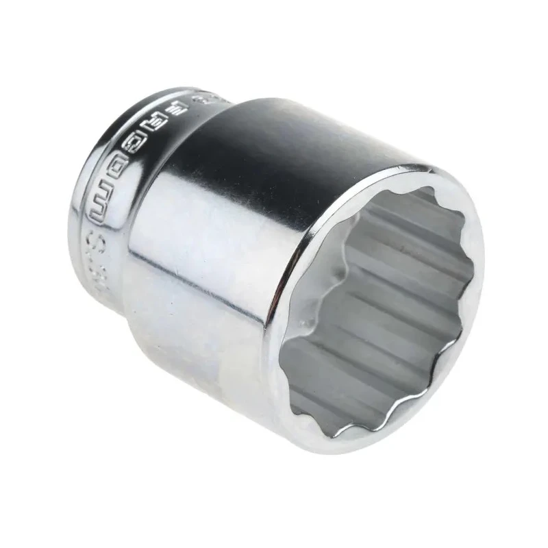 Facom 1/2 in Drive 30 mm 12 Point Square Socket, Chrome Vanadium Steel, 44mm Overall Length S.30