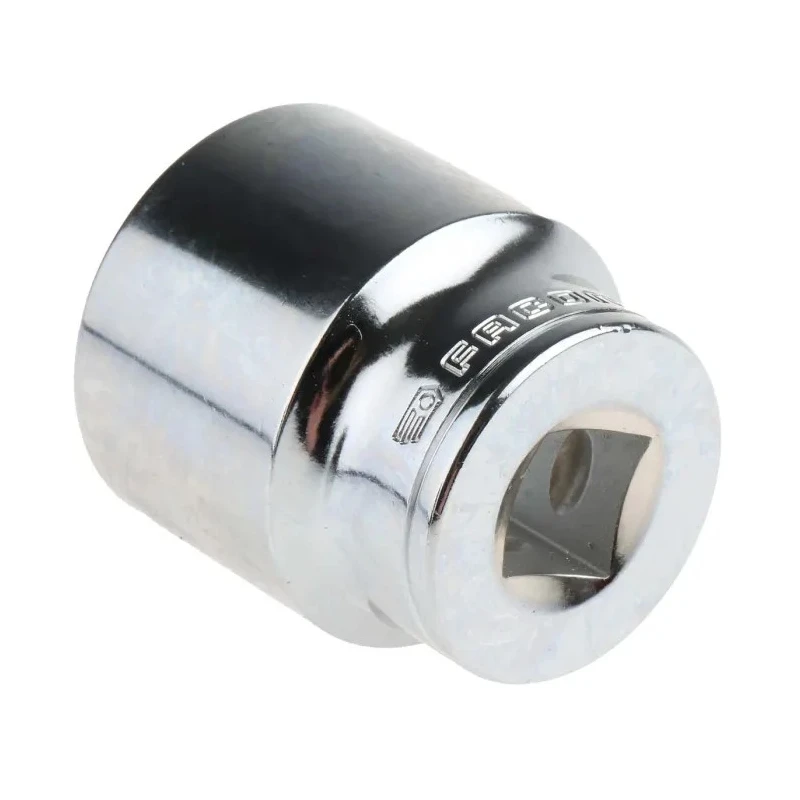 Facom 1/2 in Drive 30 mm 12 Point Square Socket, Chrome Vanadium Steel, 44mm Overall Length S.30