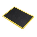 Coba Europe Individual COBAelite Diamond Anti-Fatigue Mat 600mm x 900mm x 18mm Black Yellow SED010701