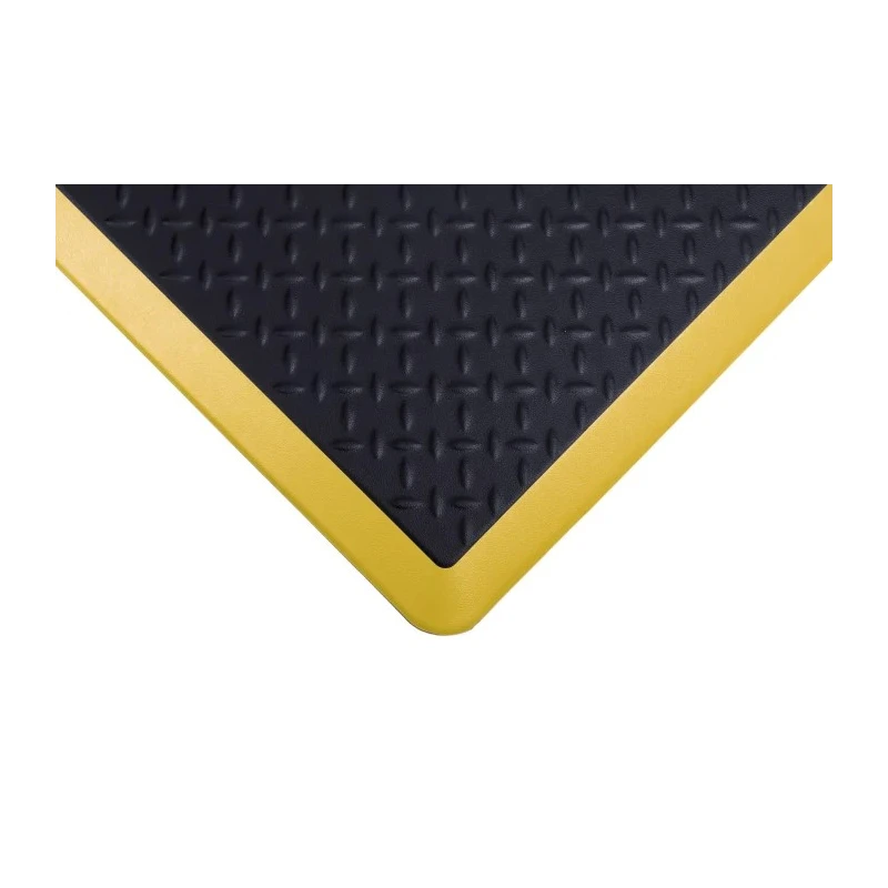 Coba Europe Individual COBAelite Diamond Anti-Fatigue Mat 600mm x 900mm x 18mm Black Yellow SED010701