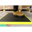 Coba Europe Individual COBAelite Diamond Anti-Fatigue Mat 600mm x 900mm x 18mm Black Yellow SED010701