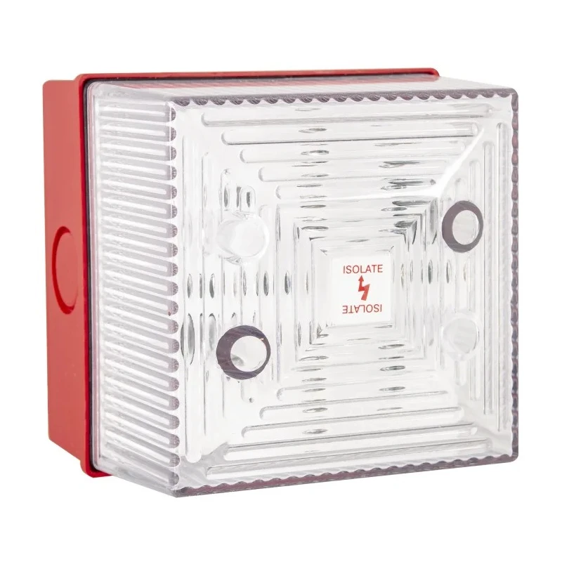Clifford & Snell Clear Flashing Beacon, 265V AC, 100mA, Bulkhead Mount, Xenon Bulb, IP65, FL40/L50/C/RN