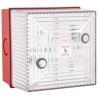 Clifford & Snell Clear Flashing Beacon, 265V AC, 100mA, Bulkhead Mount, Xenon Bulb, IP65, FL40/L50/C/RN