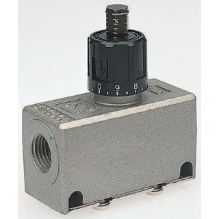 SMC AS Series Exhaust Flow Regulator, Inlet Female Threaded, Outlet Female Threaded, Maximum Operating Pressure EAS3500-F02