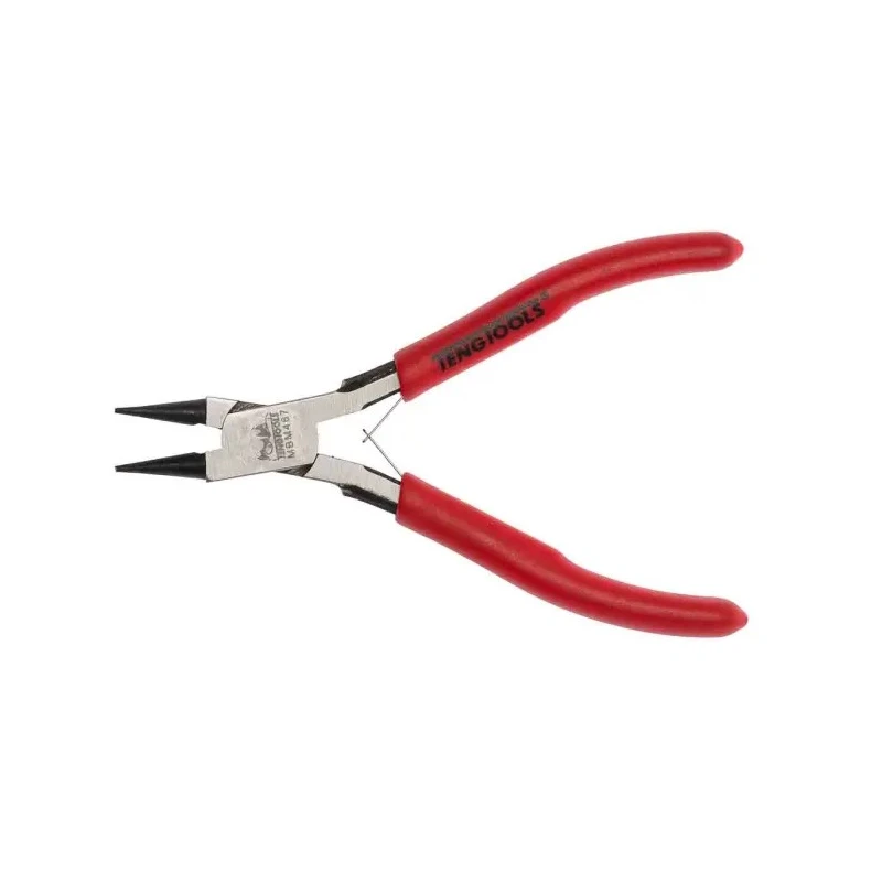 Teng Tools 1-Piece 5in Overall Round Nose Internal Jaw Plier, High Carbon Steel, Chrome Finish MBM467