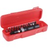 Teng Tools Screwdriver Bit Set Square Drive, Phillips, Hex, Torx, Steel, 6.35 mm, 15 Pieces ID515