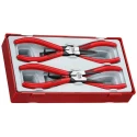Teng Tools 4-Piece 7in Circlip Plier Set Chrome Vanadium Steel TT474-7