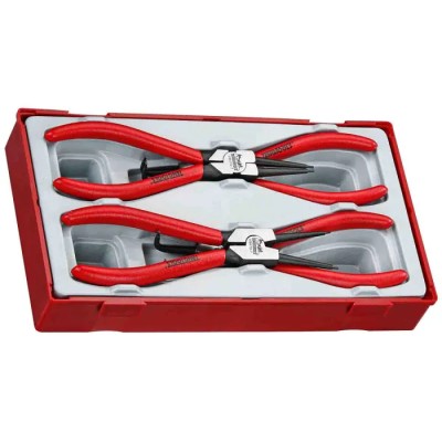 Teng Tools 4-Piece 7in Circlip Plier Set Chrome Vanadium Steel TT474-7