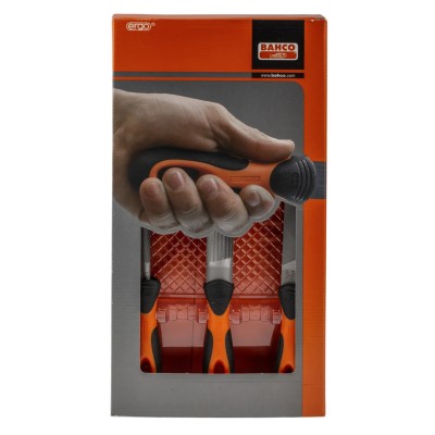 Bahco Engineers File Set 3 Piece Round Handle Included 250 mm Length Second Cut 1-473-10-2-2
