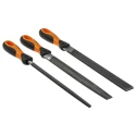 Bahco Engineers File Set 3 Piece Round Handle Included 250 mm Length Second Cut 1-473-10-2-2