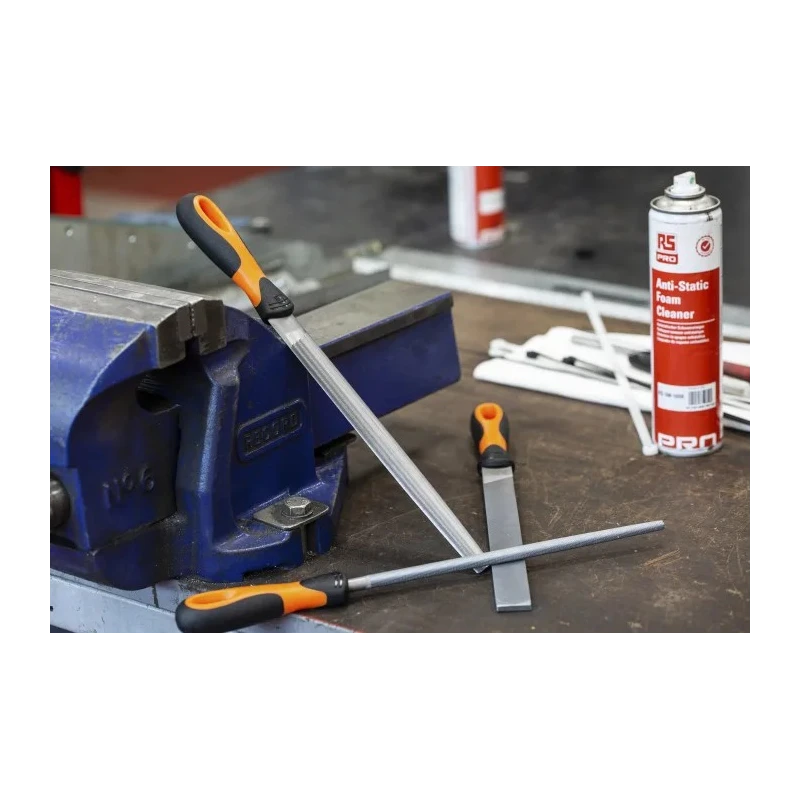 Bahco Engineers File Set 3 Piece Round Handle Included 250 mm Length Second Cut 1-473-10-2-2