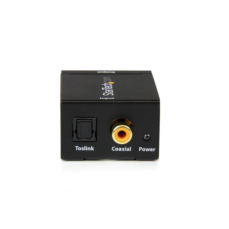 StarTech.com Digital Audio Converter SPDIF2AA, 24-bit S/PDIF Input, Coaxial and Toslink Optical to RCA Stereo Output SPDIF2AA