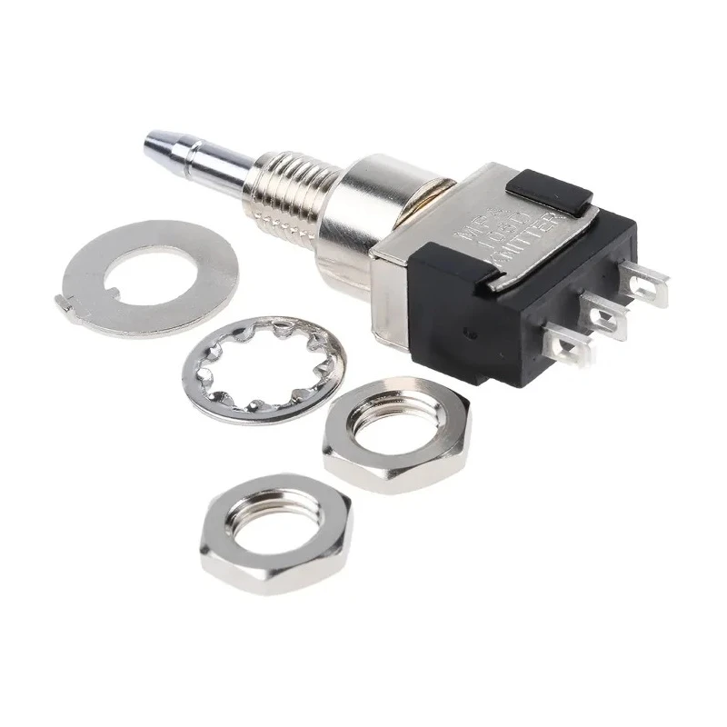 KNITTER-SWITCH MPA Series Miniature Push Button Switch Latching Panel Mount 6.2 mm Cutout SPDT IP67 250V AC MPA 106 D