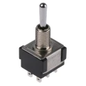 KNITTER-SWITCH Toggle Switch Panel Mount On-Off-On DPDT 4A Chrome Plated Actuator MTA 206 P