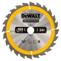 DeWALT Circular Saw Blade 165mm 24 Teeth Per Inch Tungsten Carbide 7000rpm DT1934-QZ