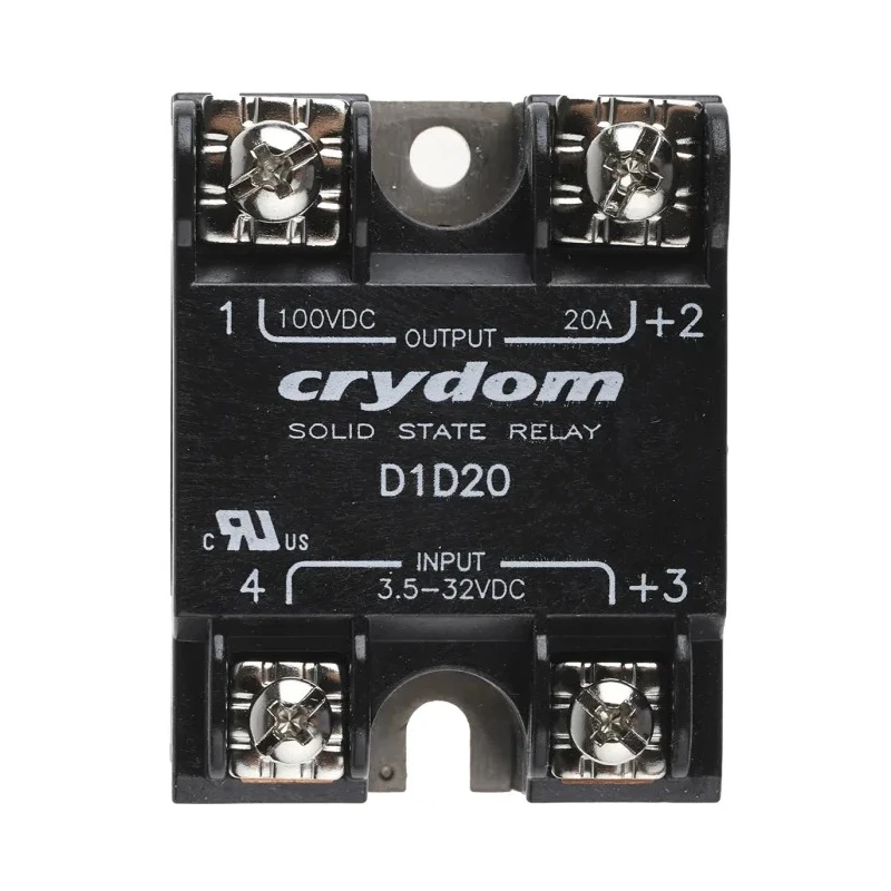 Crydom Solid State Relay Panel Mount 20 A Load 100 V Load 32V Control D1D20