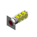 EAO 04 Series Green Momentary Push Button Head, 30.5 mm Cutout, IP65 0704.012.518.