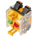 EAO 4 Series Modular Switch Contact Block 250V, 1 NO/1 NC, 6A Push-in Terminal 704.907.5