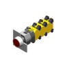 EAO 04 Series Red Momentary Raised Mushroom Push Button Head, 22.5mm Cutout, IP65 704.032.2