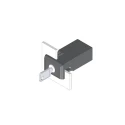 EAO IP65 Key Switch, SPDT, 10A 2-Way, Screw Terminal, Rectangular Bezel, Model 
