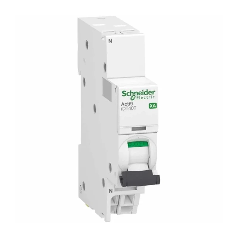 Schneider Electric Acti9 Acti9 iDT40 Miniature Circuit Breaker, 1-Pole, 6A, Type C, 230V AC, 7.5 kA Breaking A9PA2606