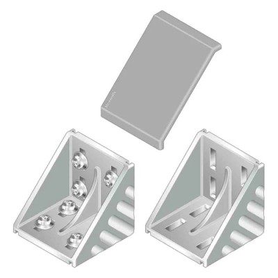 Bosch Rexroth M8 Mounting Bracket Connecting Component Strut Profile 100 x 100 mm Groove Size 10 mm 3842530361
