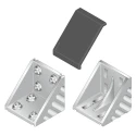 Bosch Rexroth M8 Mounting Bracket Die Cast Aluminium Connector Component for 90 mm Strut Profile 3842523575