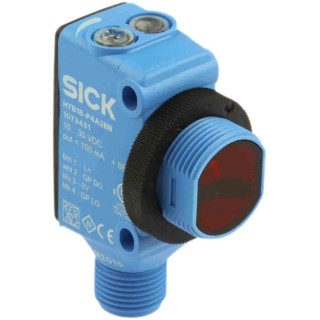 SICK Background Suppression Photoelectric Sensor 300 mm, PNP Output, IP67 IP69K, 30V DC, 0.5ms Response Time HTB18-P4A2BB
