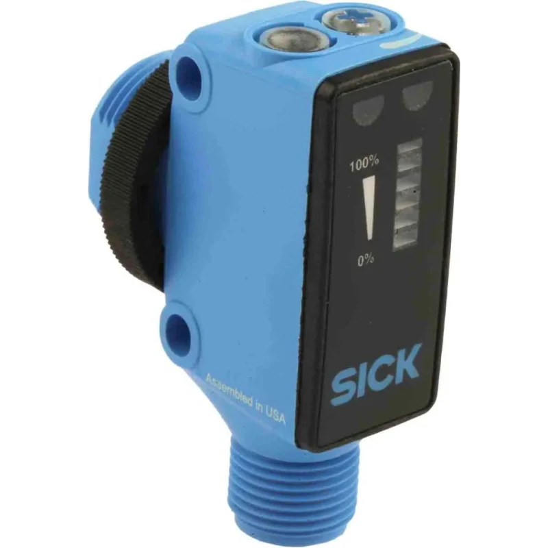 SICK Background Suppression Photoelectric Sensor 300 mm, PNP Output, IP67 IP69K, 30V DC, 0.5ms Response Time HTB18-P4A2BB