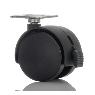 RS PRO Swivel Castor Wheel Nylon 50 mm Diameter 50 kg Load Capacity Swivel Rotation Ball Bearing Hub 201-2932