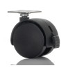 RS PRO Swivel Castor Wheel Nylon 50 mm Diameter 50 kg Load Capacity Swivel Rotation Ball Bearing Hub 201-2932