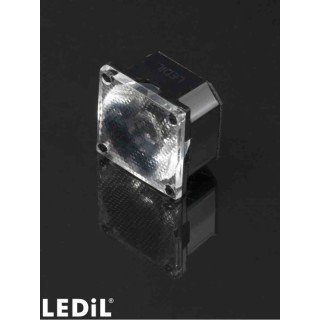 Ledil Square Silicone 1-Way LED Lens 40° Wide Angle Beam FCA15007_G2-ROSE-UV-SS
